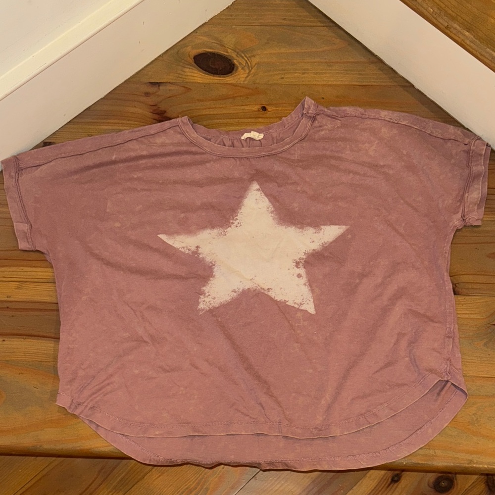 Easel Mauve Star Short Sleeve Tee